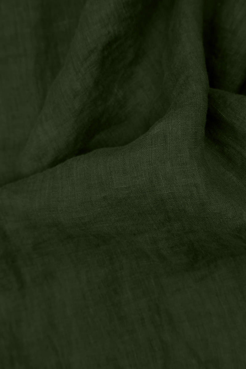 Forest Mist Linen Dungaree Dress 5