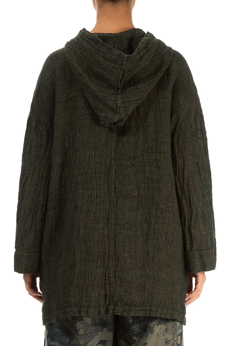 Forest Mist Mélange Linen Hoodie 2