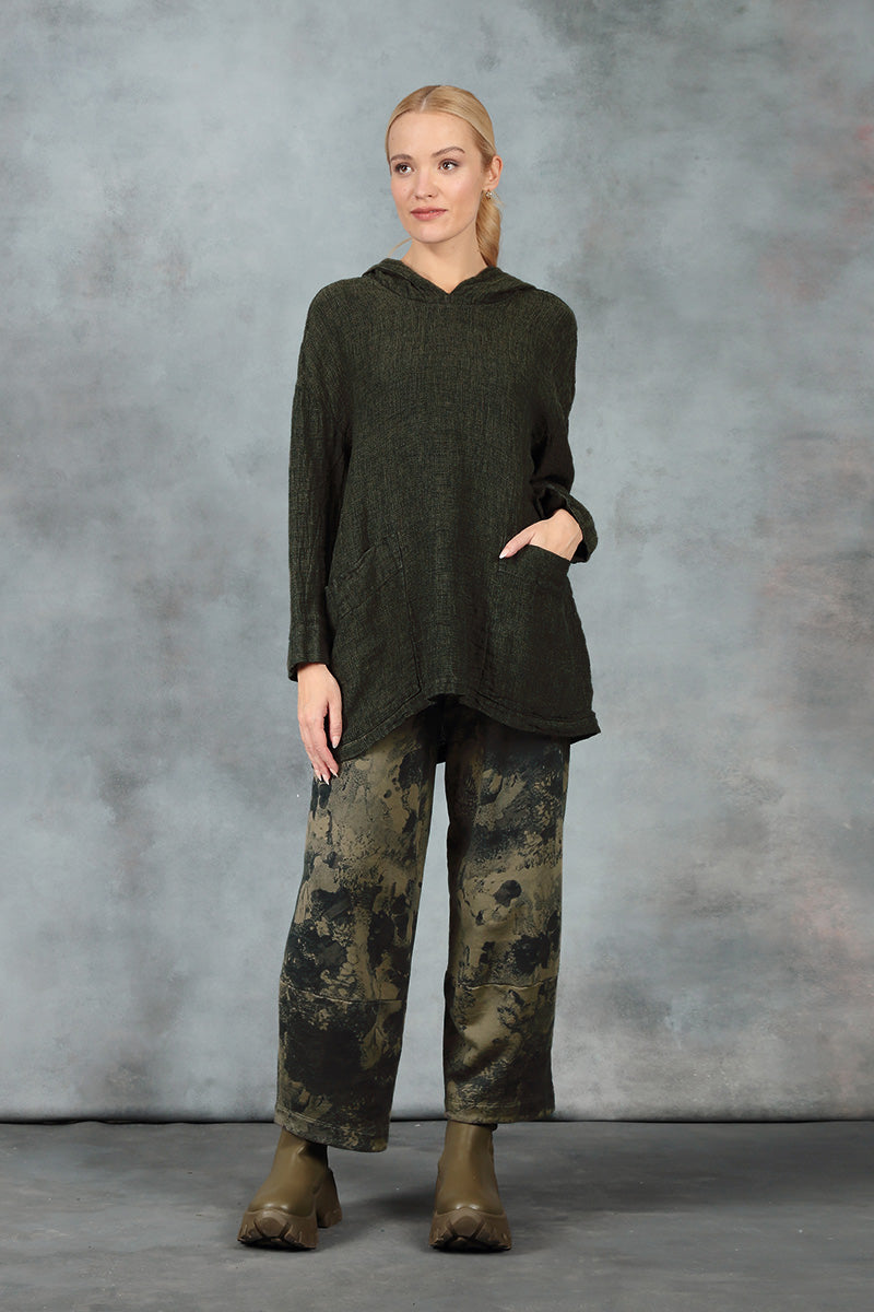 Forest Mist Mélange Linen Hoodie 5