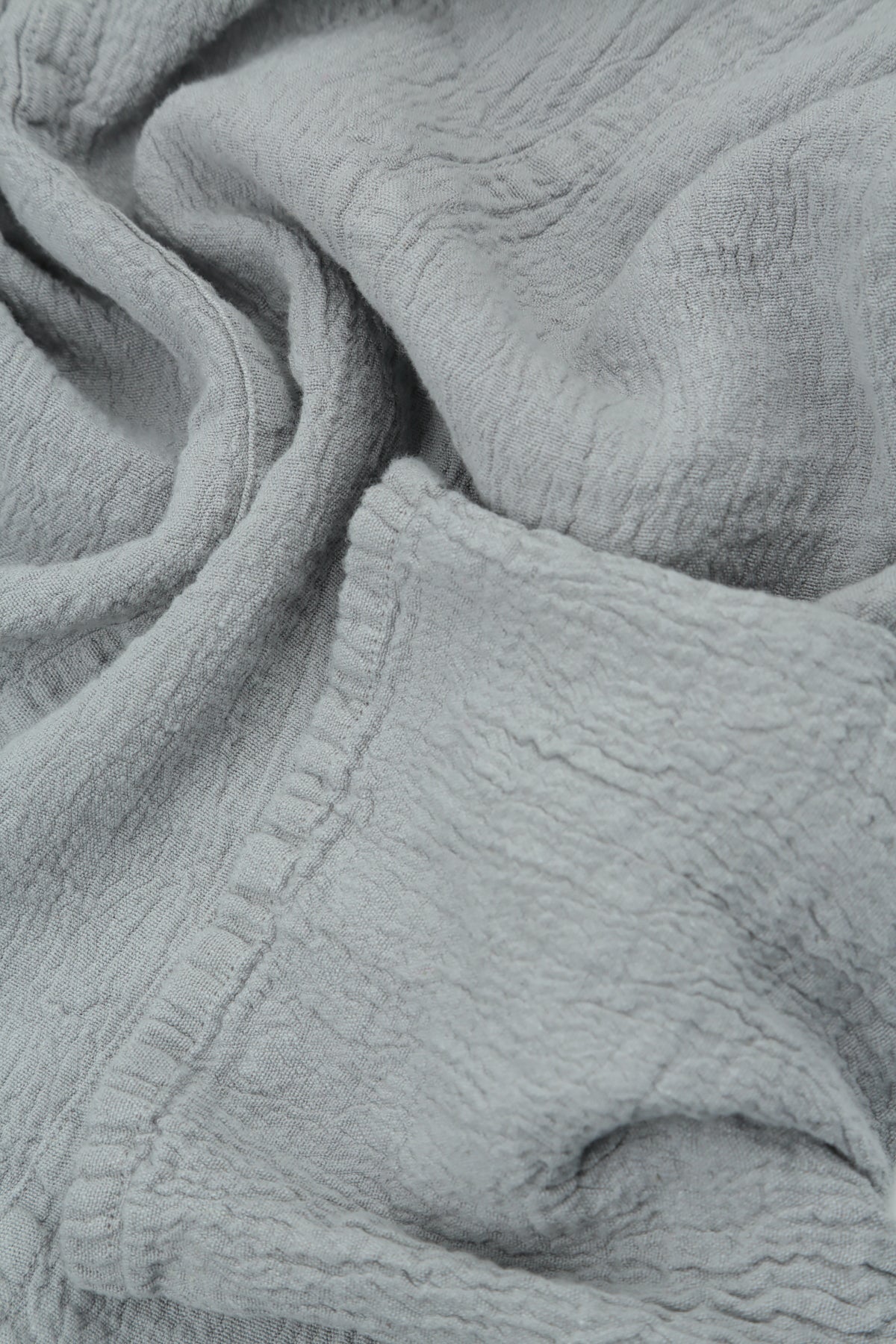 Frayed Hem Silver Grey Linen Viscose Dress 5