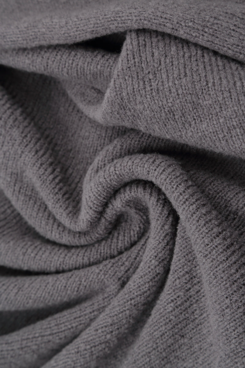 Frilled Neck Vintage Violet Wool Cardigan 5