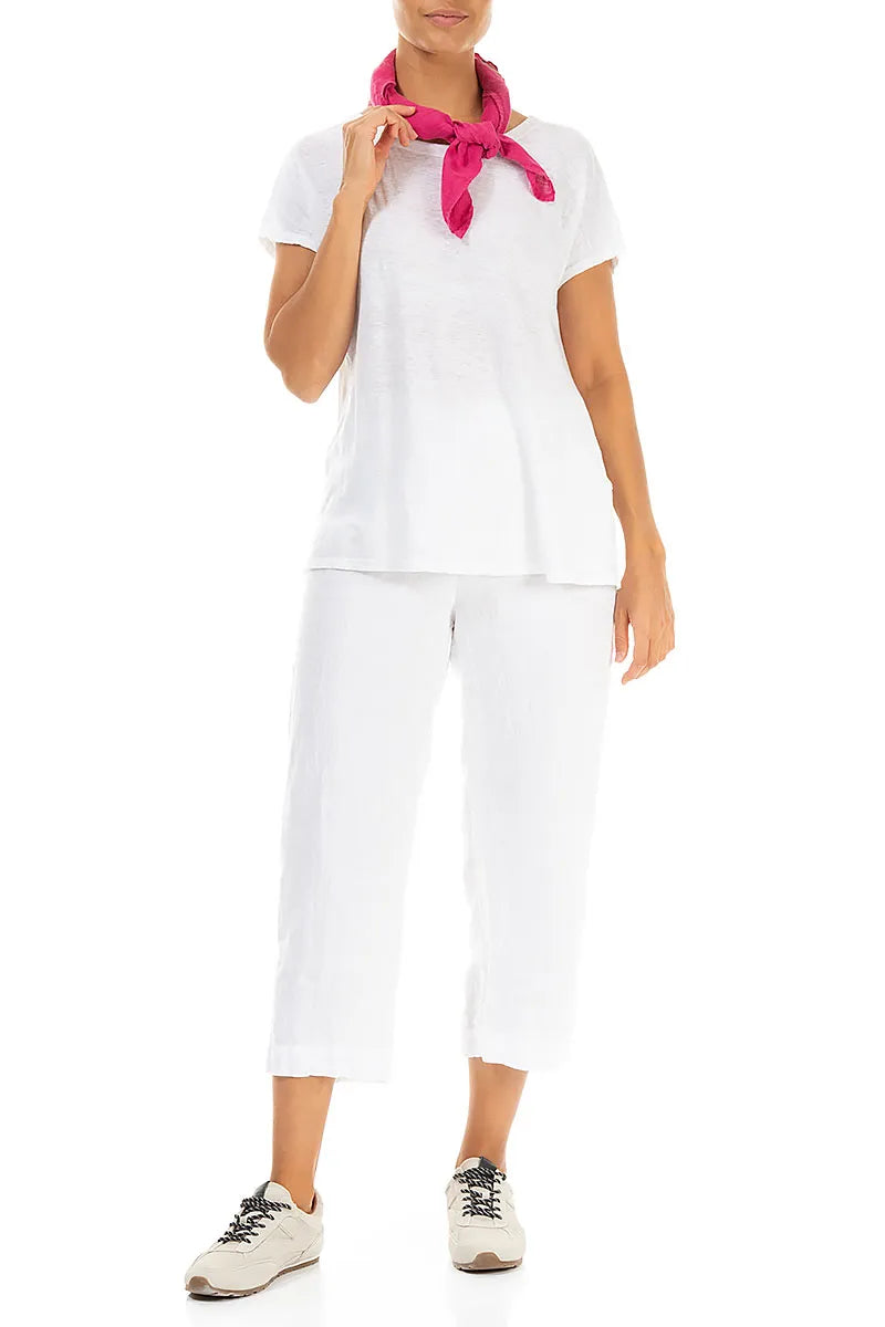 Fuchsia Gauze Linen Scarf