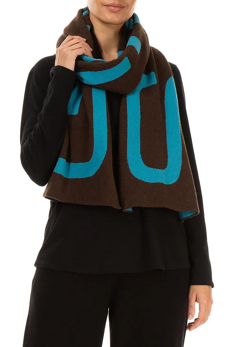 GRIZAS Turquoise Soft Wool Scarf 3