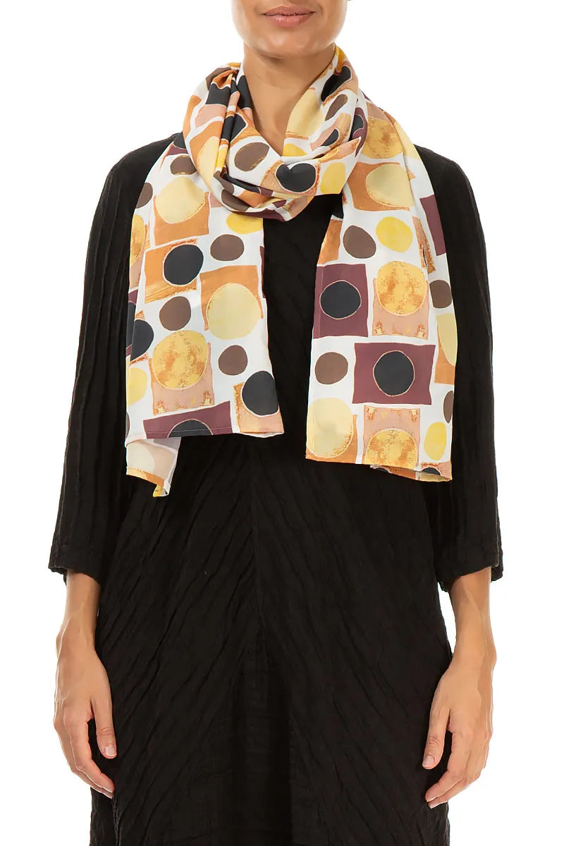 Geometric Sunset Light Scarf 1