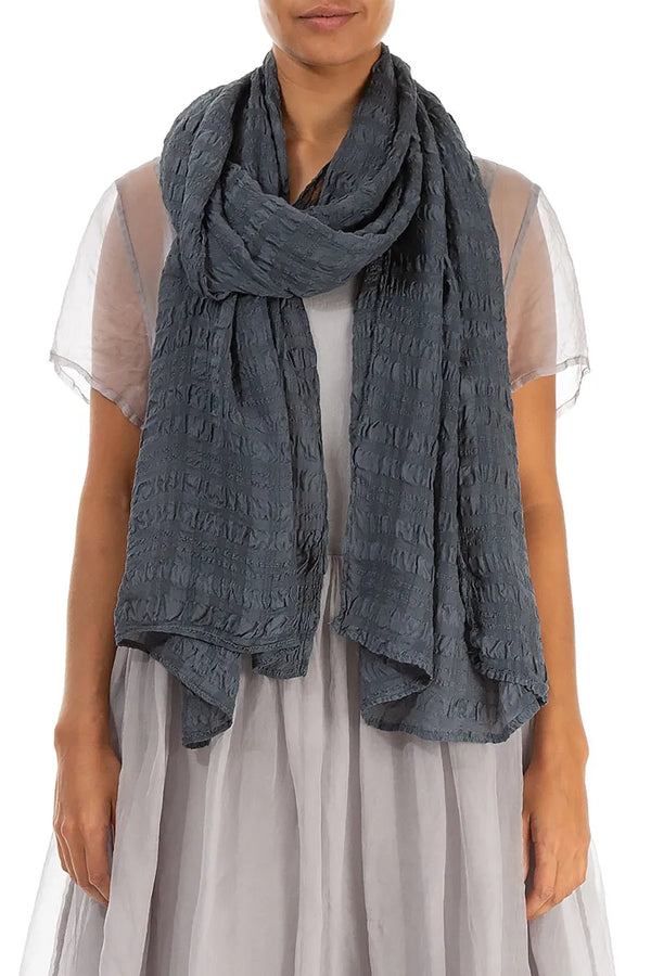 Graphite Light Silk Scarf 1