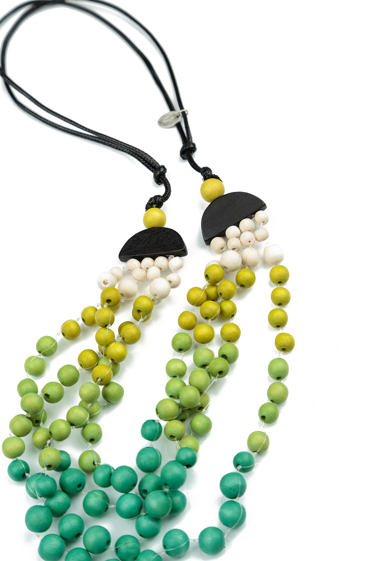 Green Haze Wood Necklace