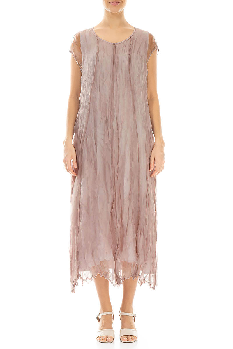 crinkled silk chiffon dress Crinkled Chiffon Dress (Women)