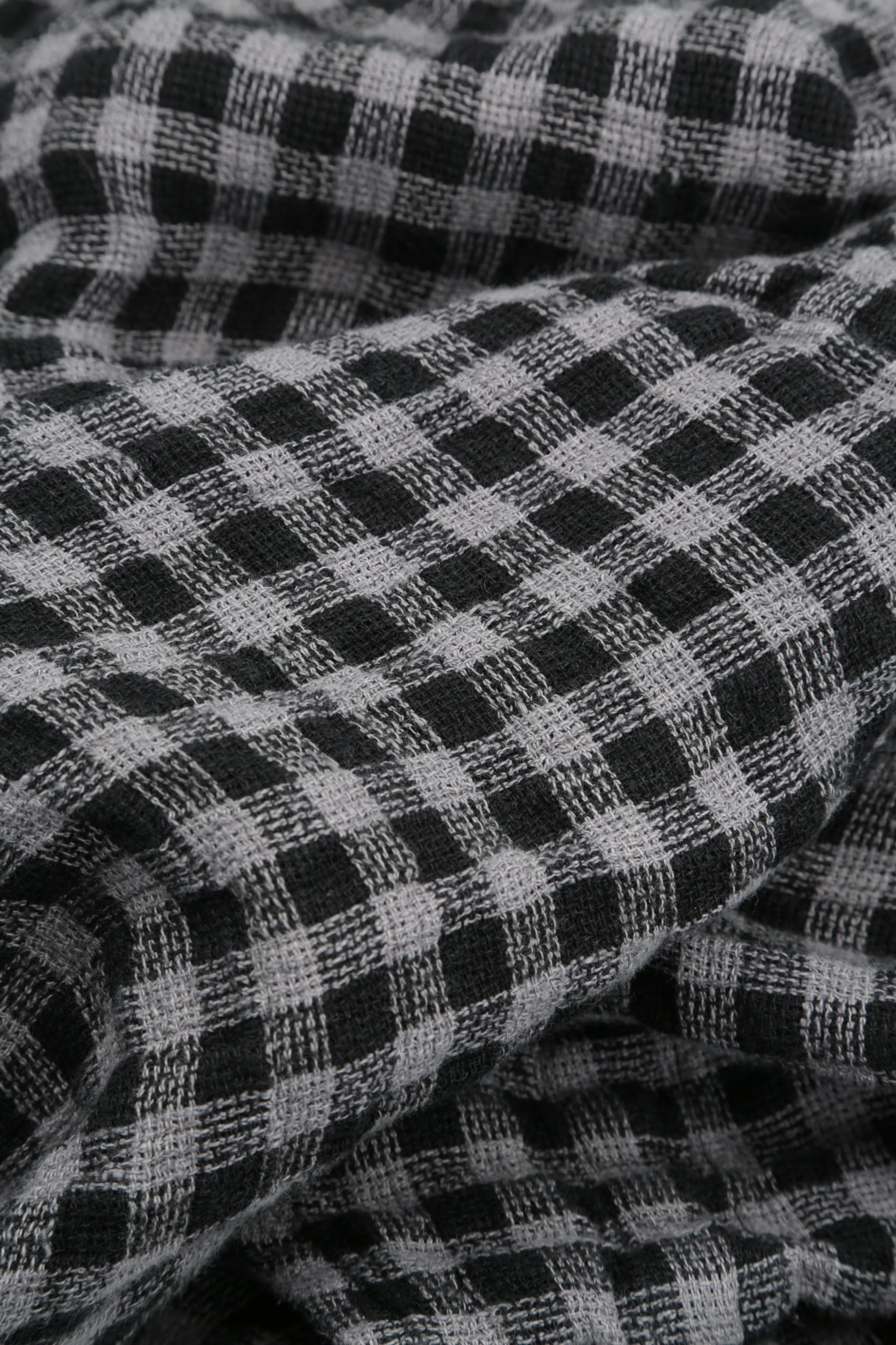 Grey Check Linen Vest 5