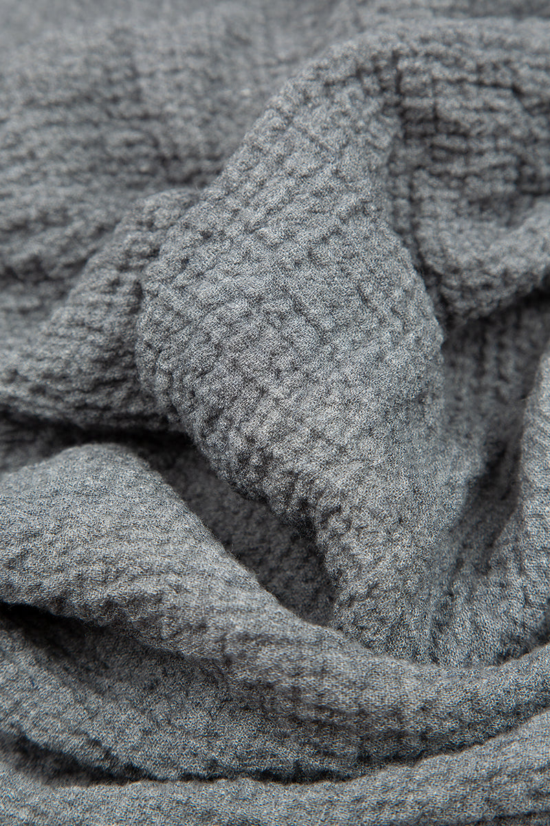 Grey Wool Midi Tunic Dress 6