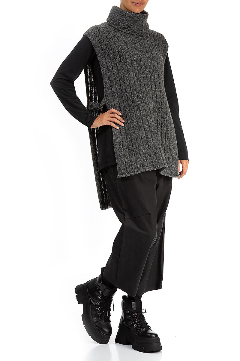 Grey Wool Neck Warmer 4