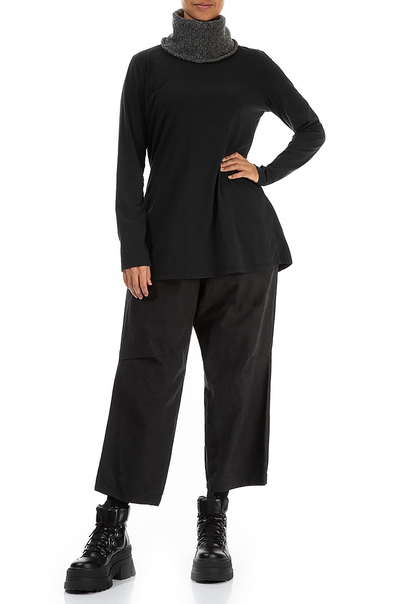 Grey Wool Neck Warmer 2