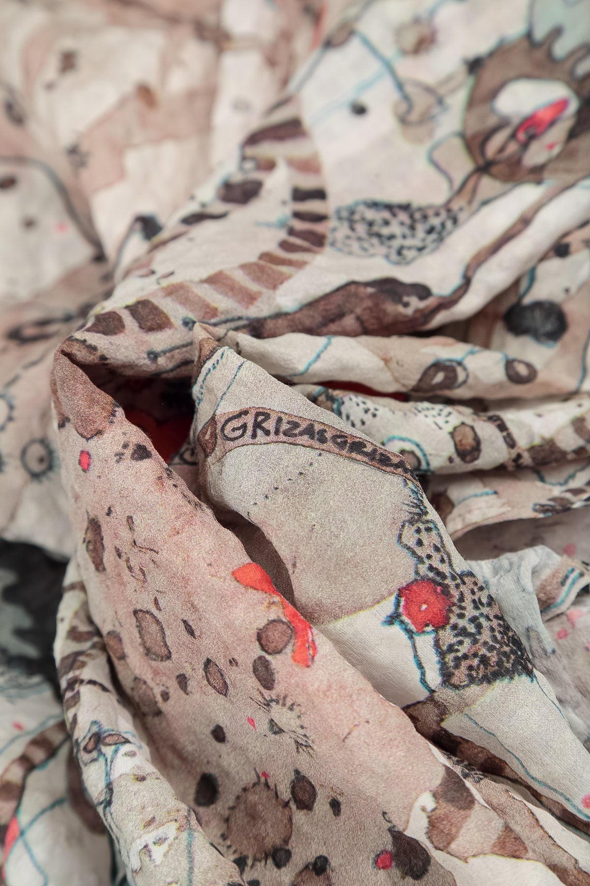 Haut sans manches Savannah en soie texturée