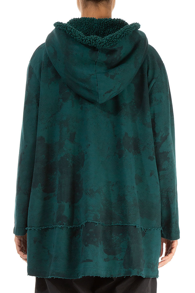 Hooded Emerald Alabaster Cotton Jacket 2