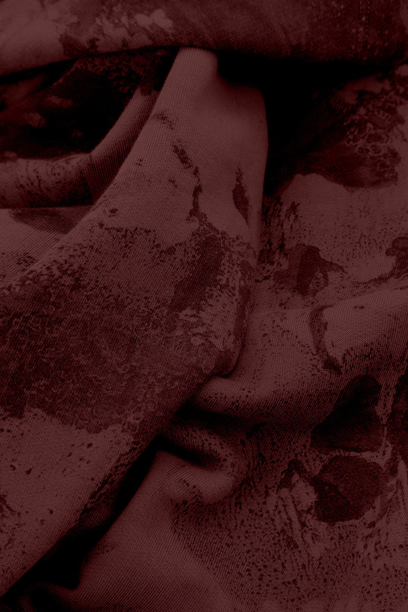 Hooded Merlot Alabaster Cotton Jacket Dress 5