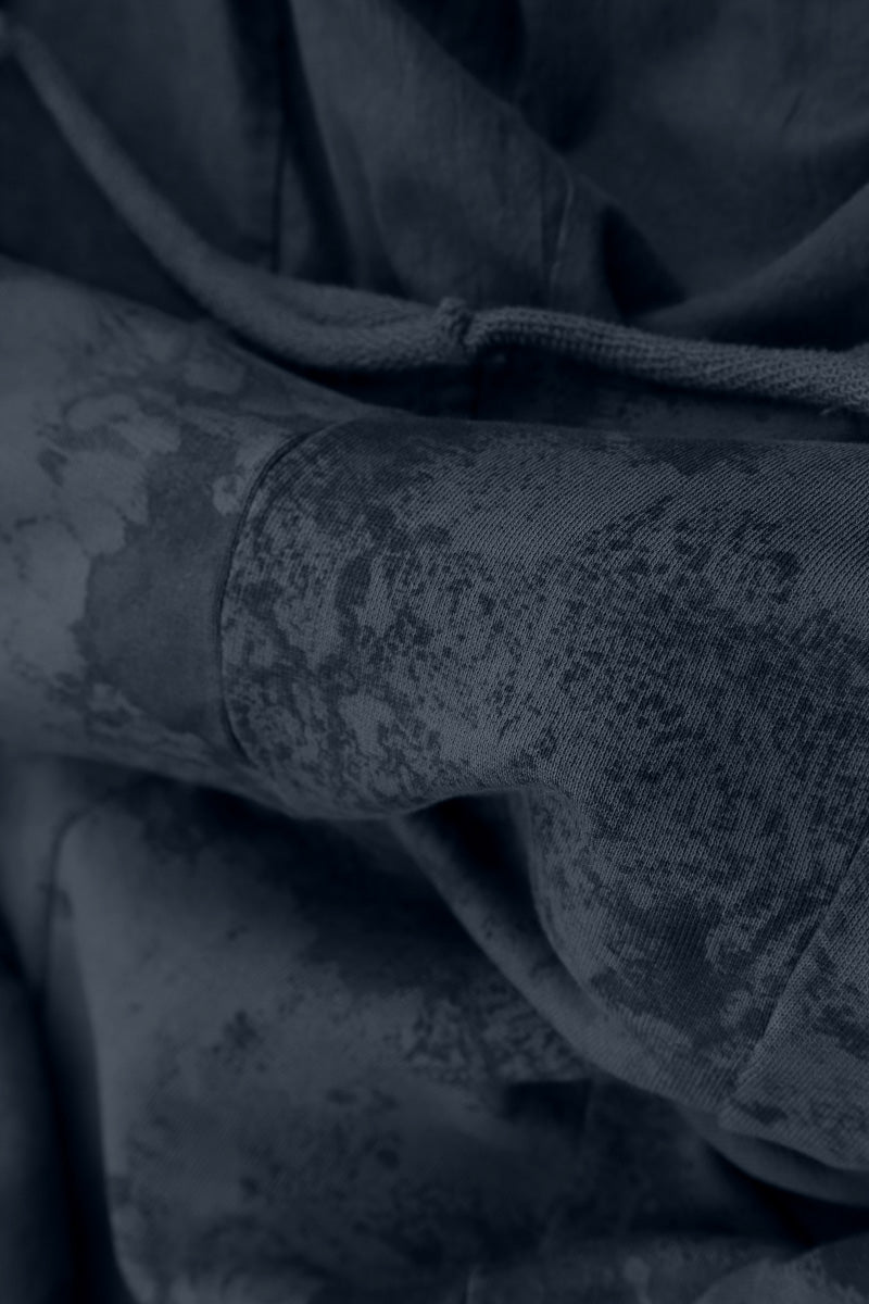 Hooded Midnight Blue Alabaster Cotton Jacket Dress 5