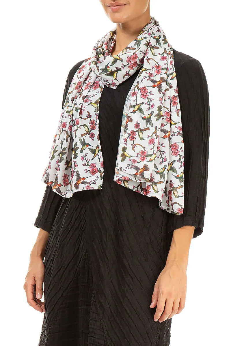 Hummingbird Blossom Light Scarf 3