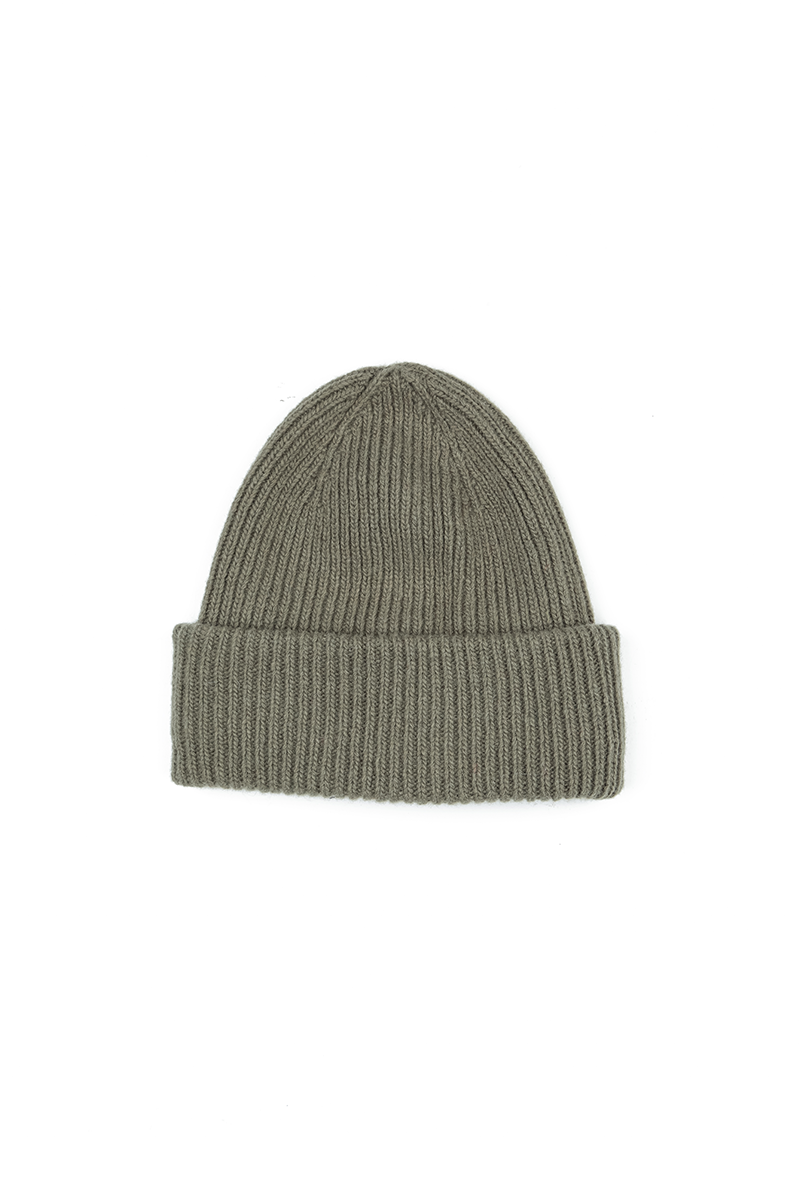 Khaki Soft Wool Beanie Hat 4