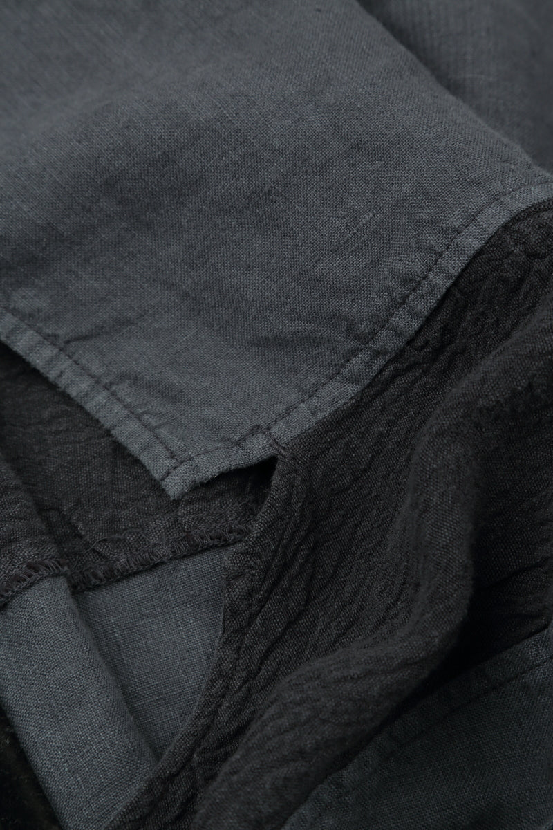 Vertical Line Graphite Linen Dress 6