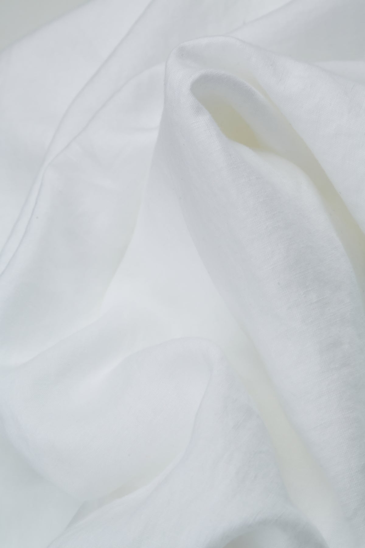 Loose Longer Back White Linen Shirt