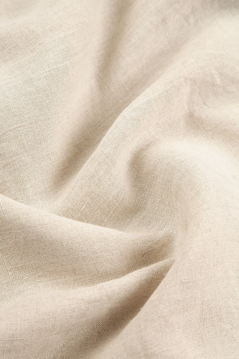 Wide Natural Linen Harem Trousers 5