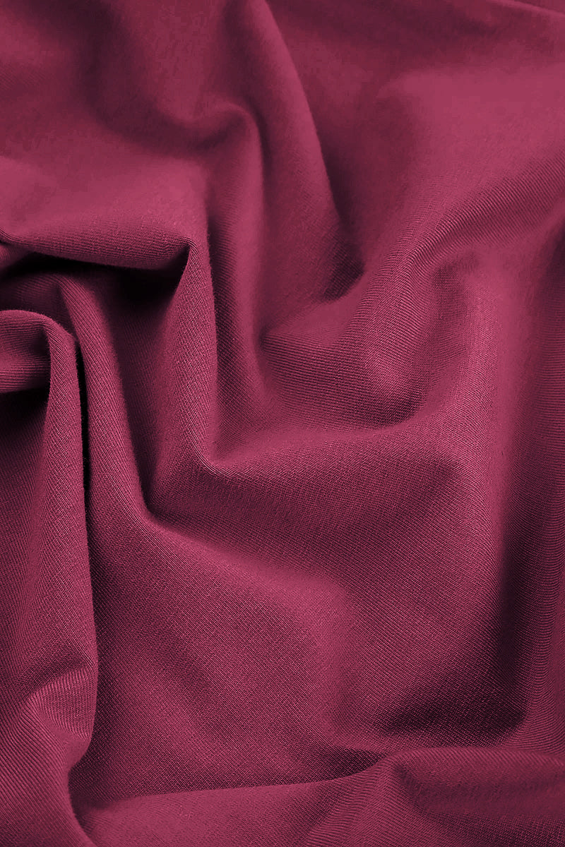 Large Pockets Claret Cotton Jacket Dress 5