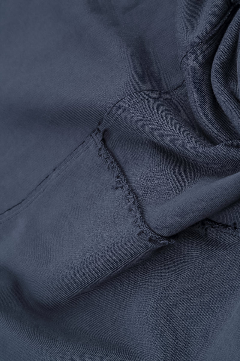 Large Pockets Slate Blue Cotton Trousers 6