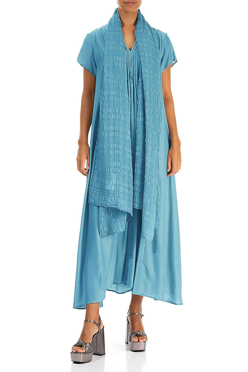 Denim Light Silk Scarf 2