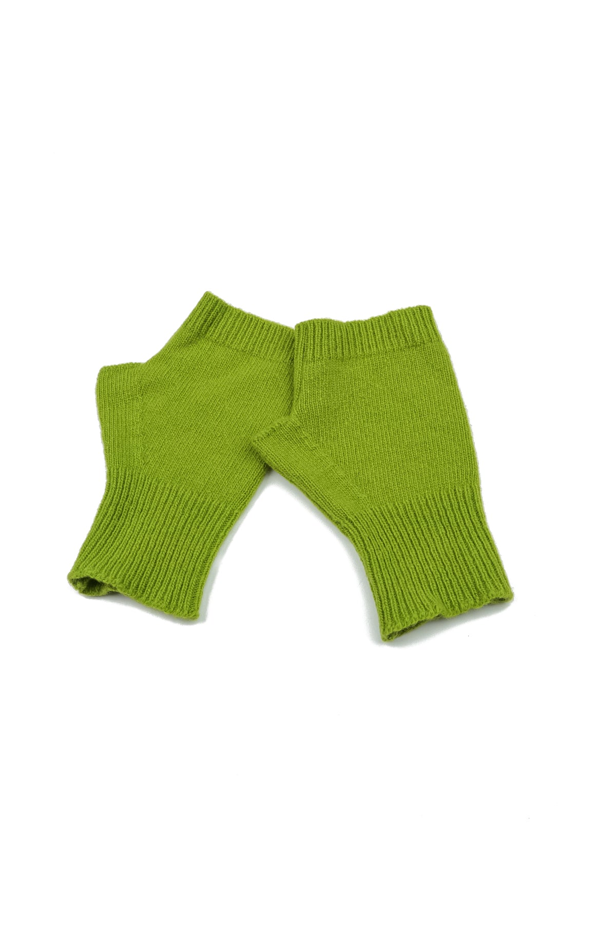 Lime Green Soft Wool Arm Warmers