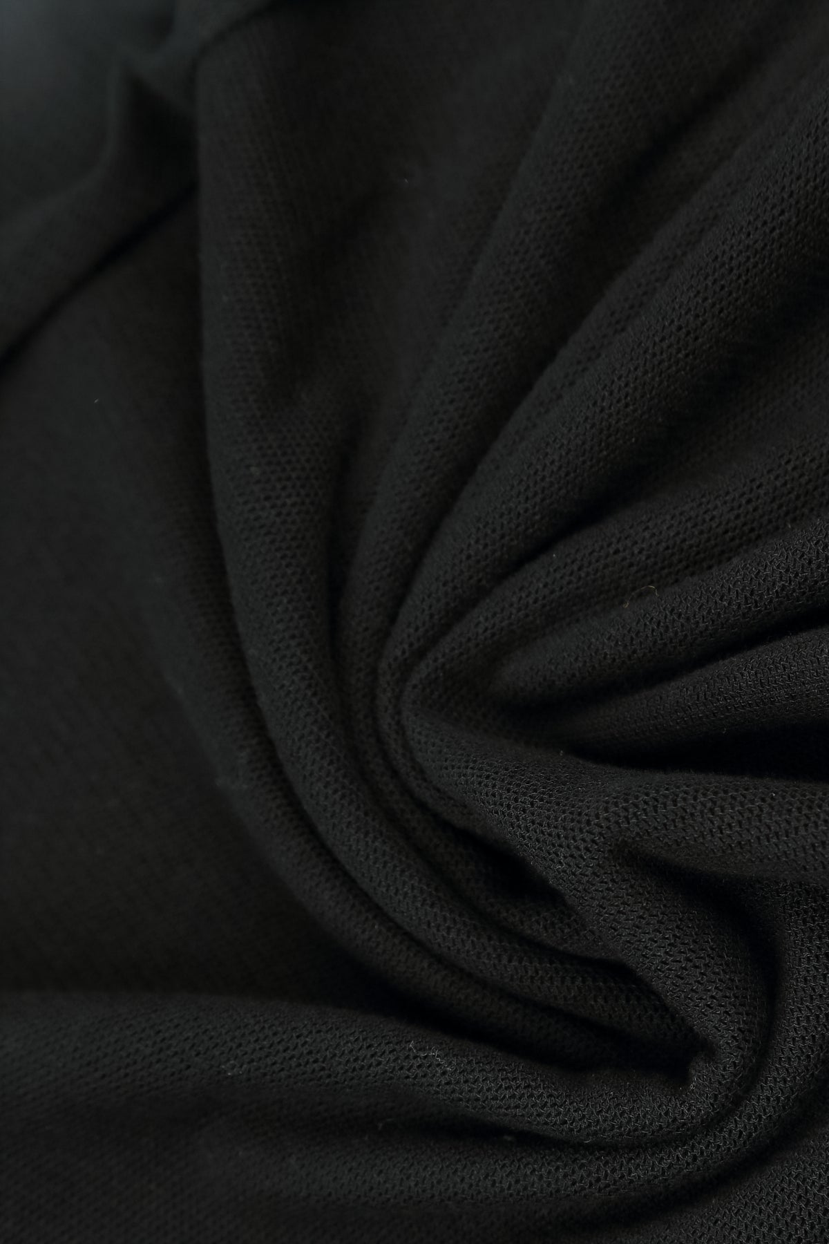 Long Sleeve Black Mesh Soft Cotton Top