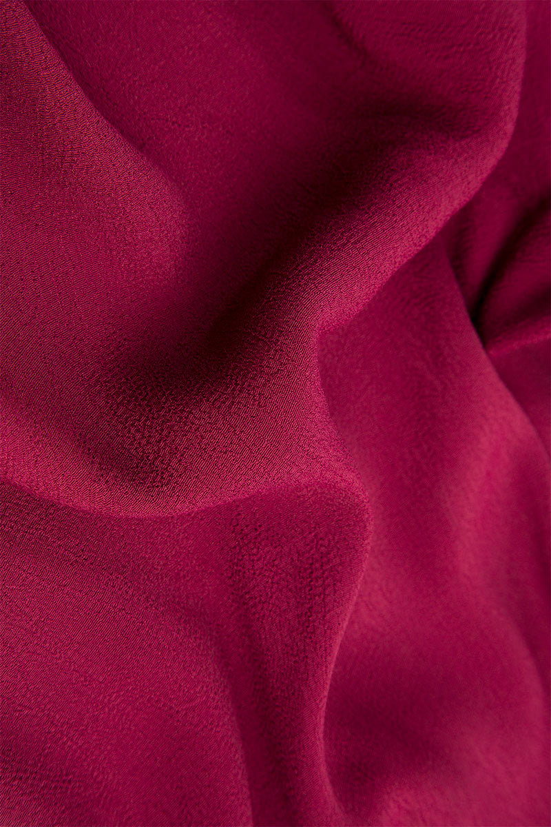 Tapered Claret Viscose Trousers 5