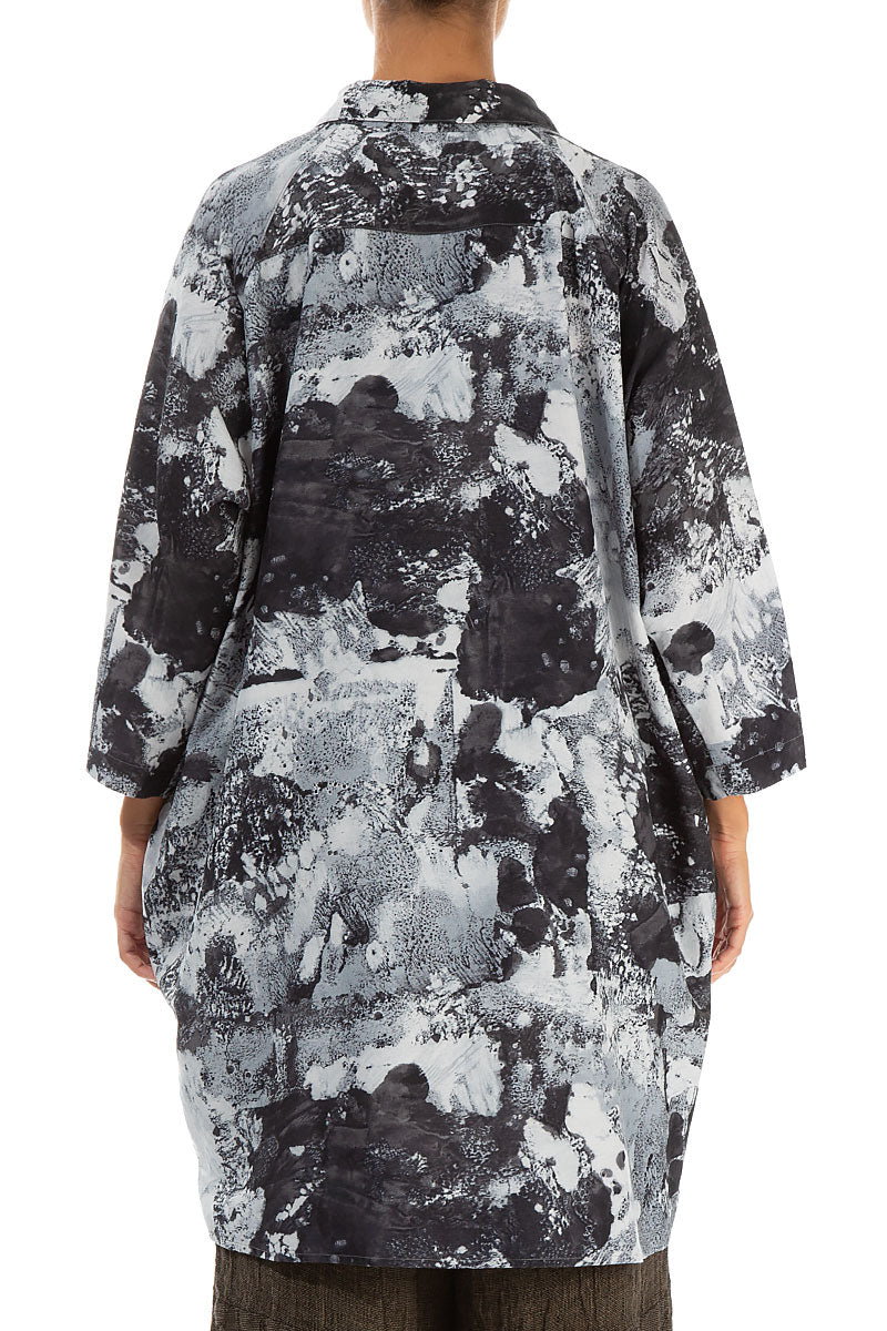 Longer Back Alabaster Silk Cotton Shirt 2