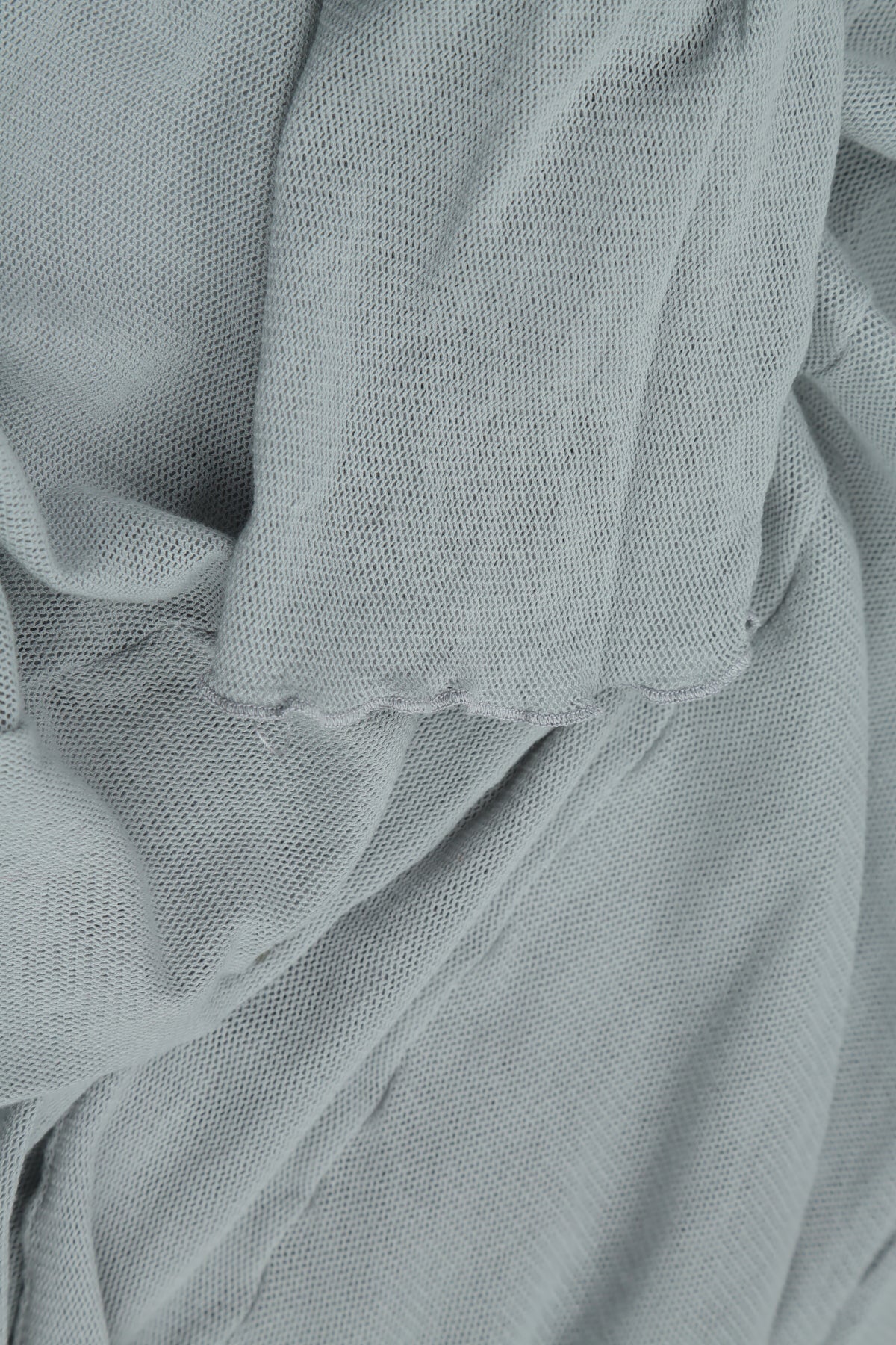 Longer Back Silver Grey Mesh Soft Cotton Jacket 5