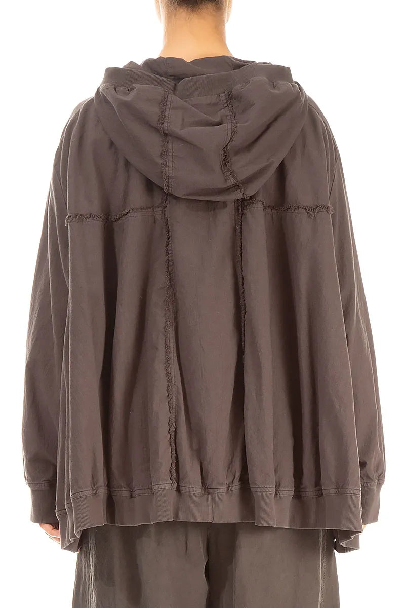 Loose Forest Brown Cotton Jacket 2