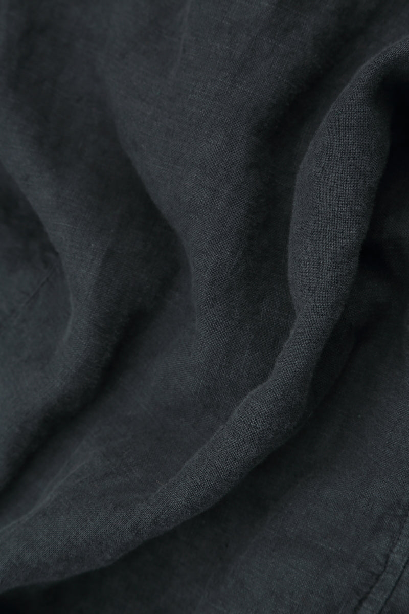 Loose Graphite Linen Shirt