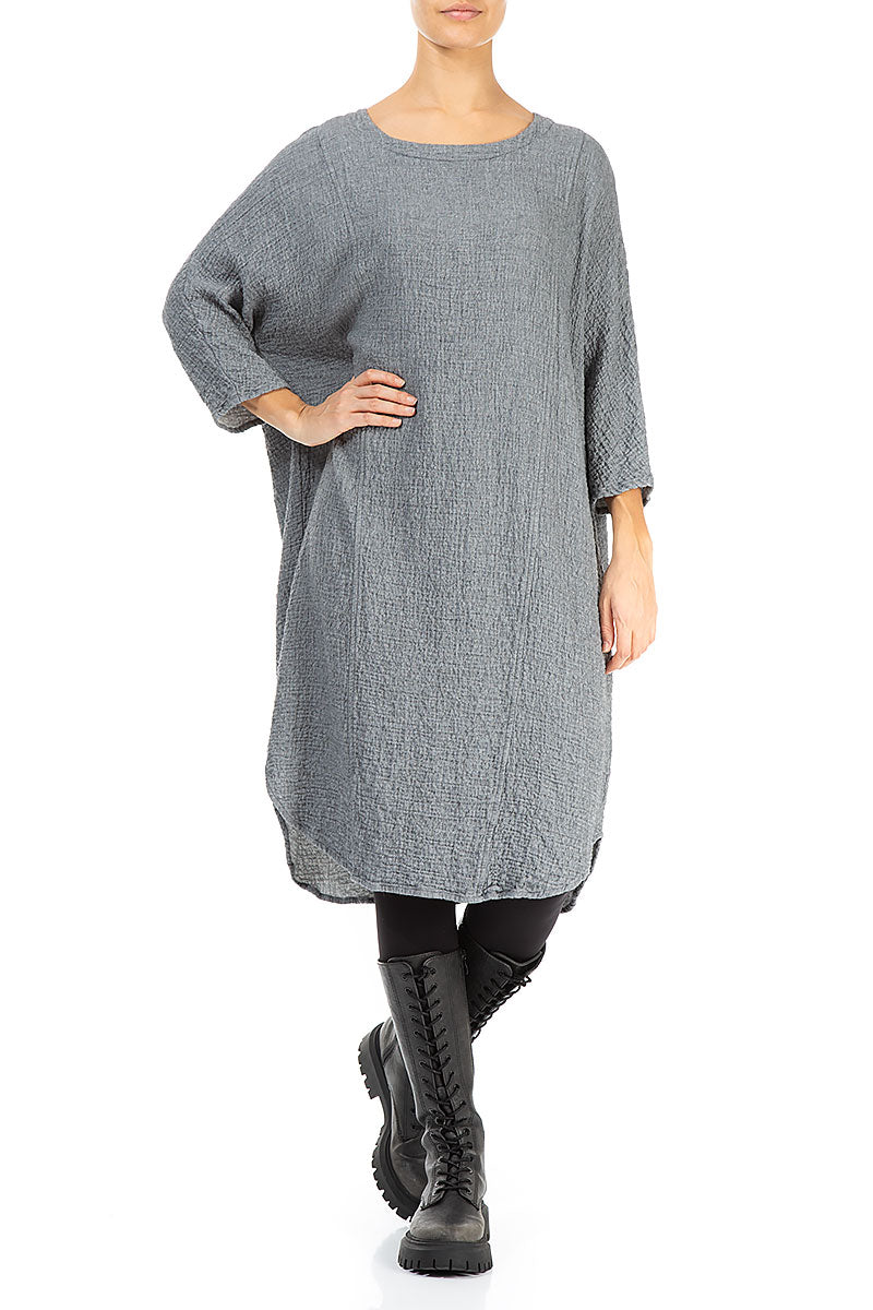 Loose Grey Wool Dress 5