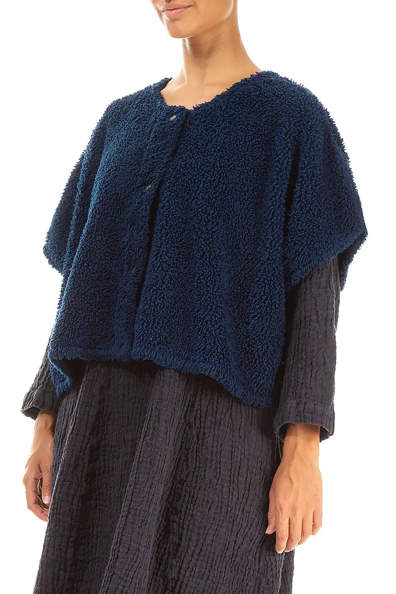 Royal Blue Teddy Cotton Gilet 3