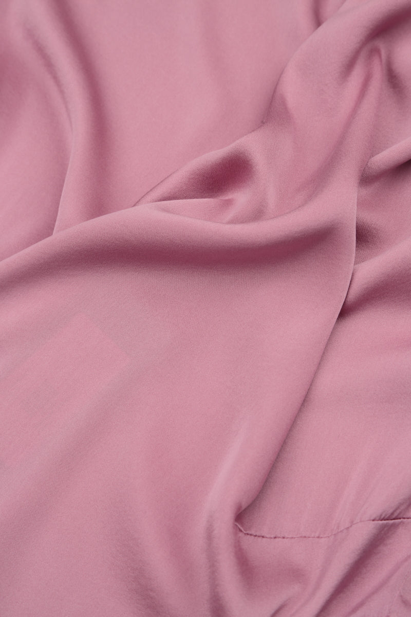 Mauve Taupe Silk Bead Necklace 6