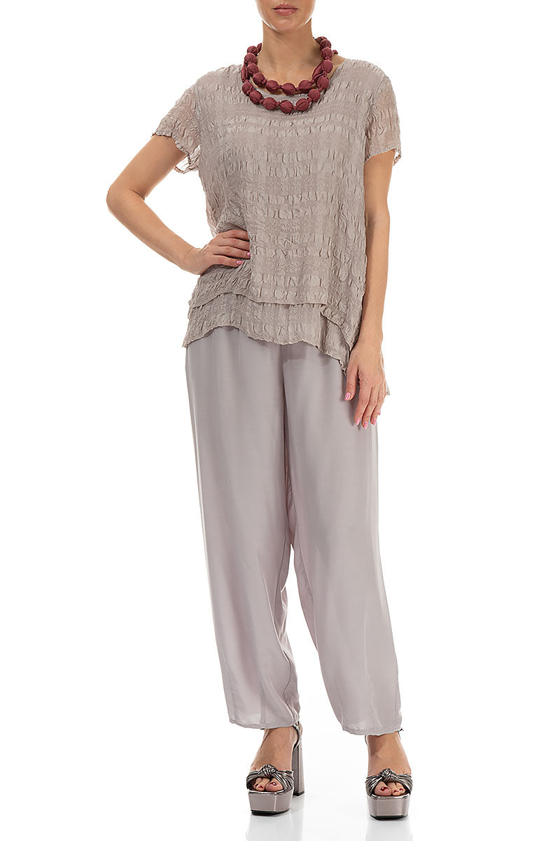 Merlot Silk Bead Necklace