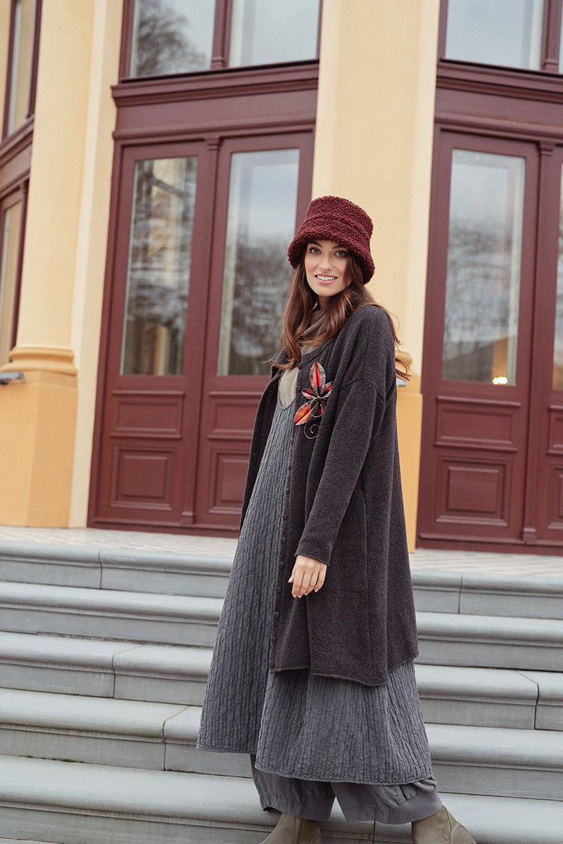 Merlot Teddy Cotton Bucket Hat 8