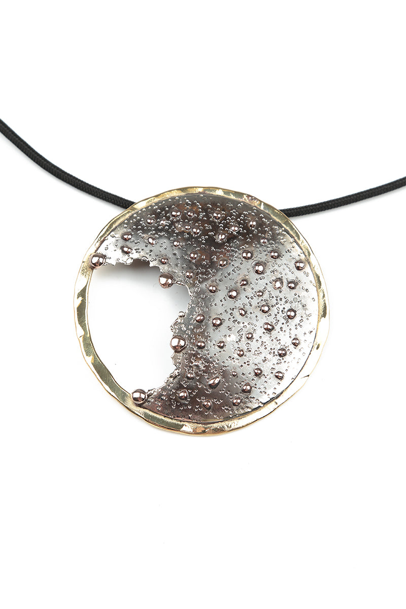 Moon Metal Pendant Necklace