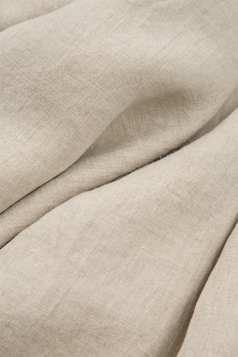 Natural Linen Dungaree Dress 6