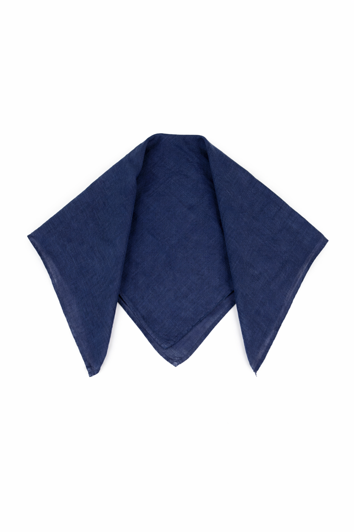 Navy Gauze Linen Scarf 5