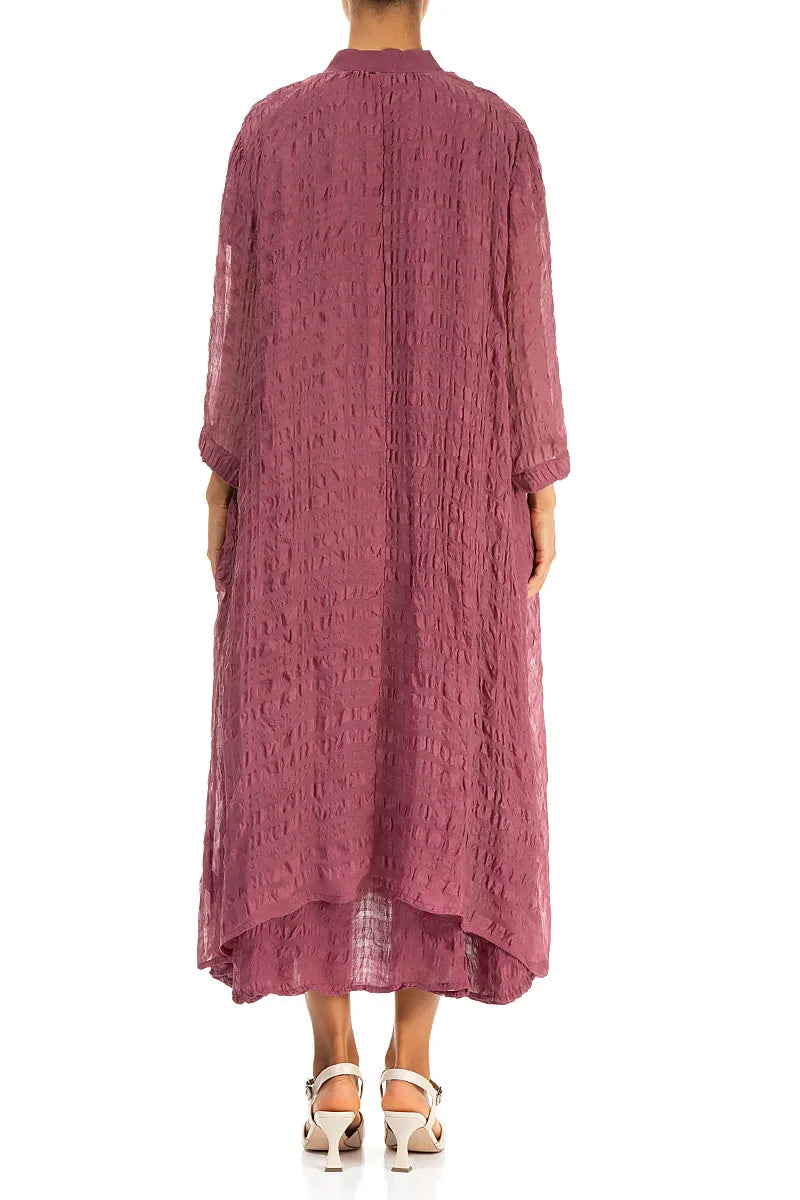 Open Front Antique Ruby Light Silk Jacket 3