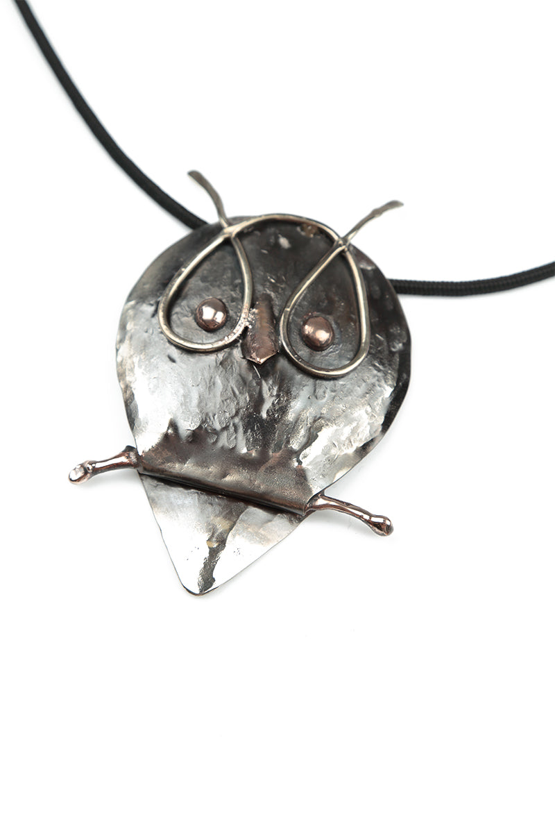Owl Metal Pendant Necklace