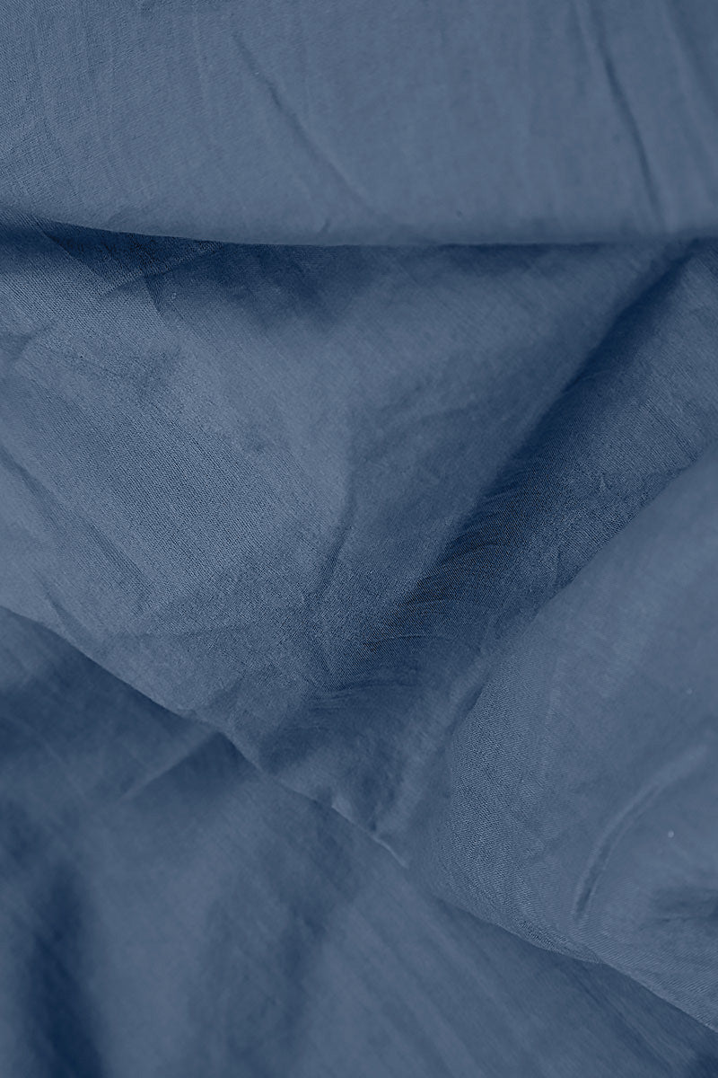 Patch Décor Blue Nova Silk Chiffon Skirt 6