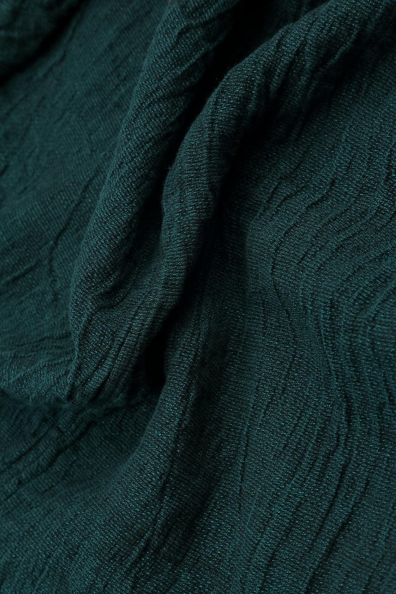 Peacock Mélange Linen Jacket Blouse 5