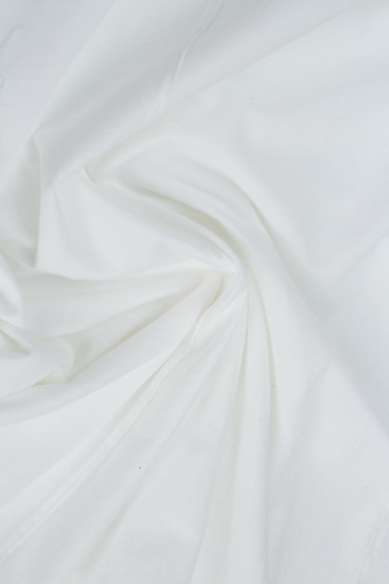 Pockets White Silk Bamboo Trousers 4