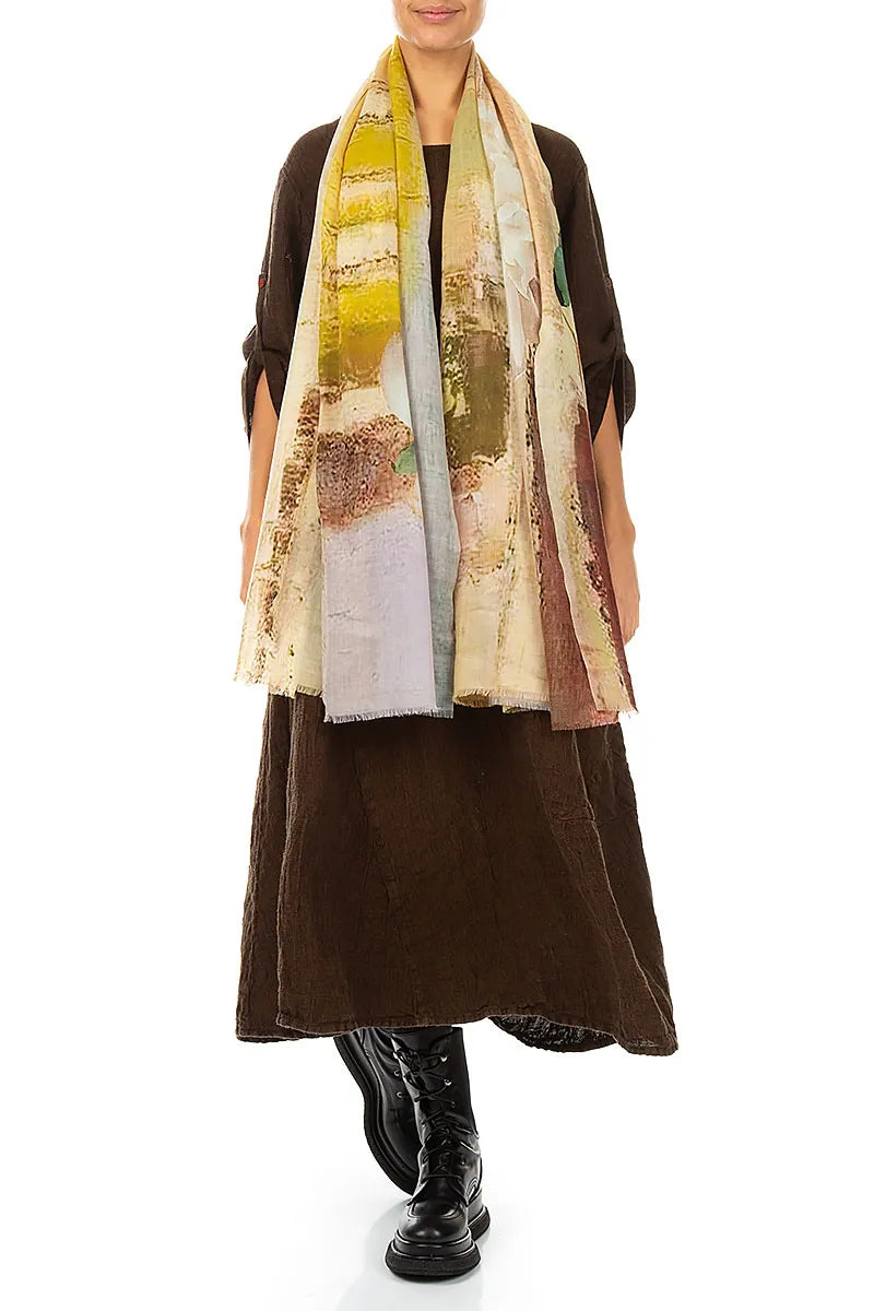 Poetry of Roses Cashmere Silk Scarf 2