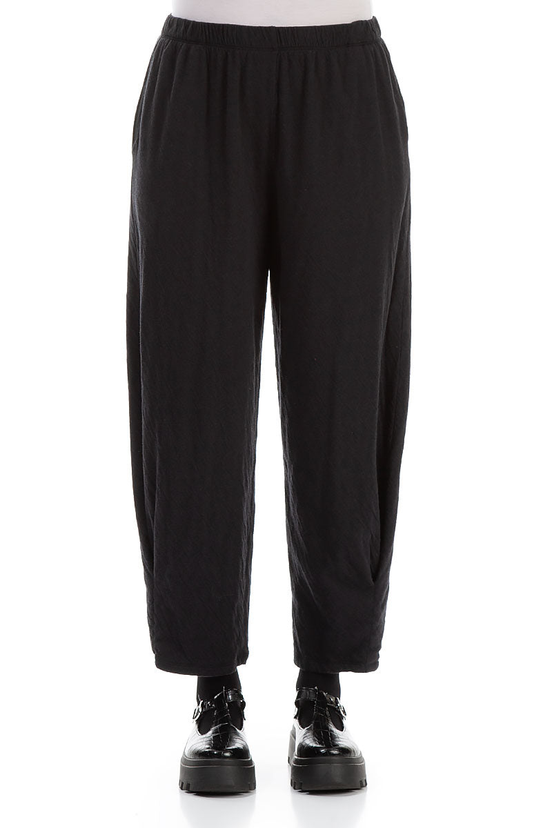 Relaxed Grey Wavy Cotton Trousers 1