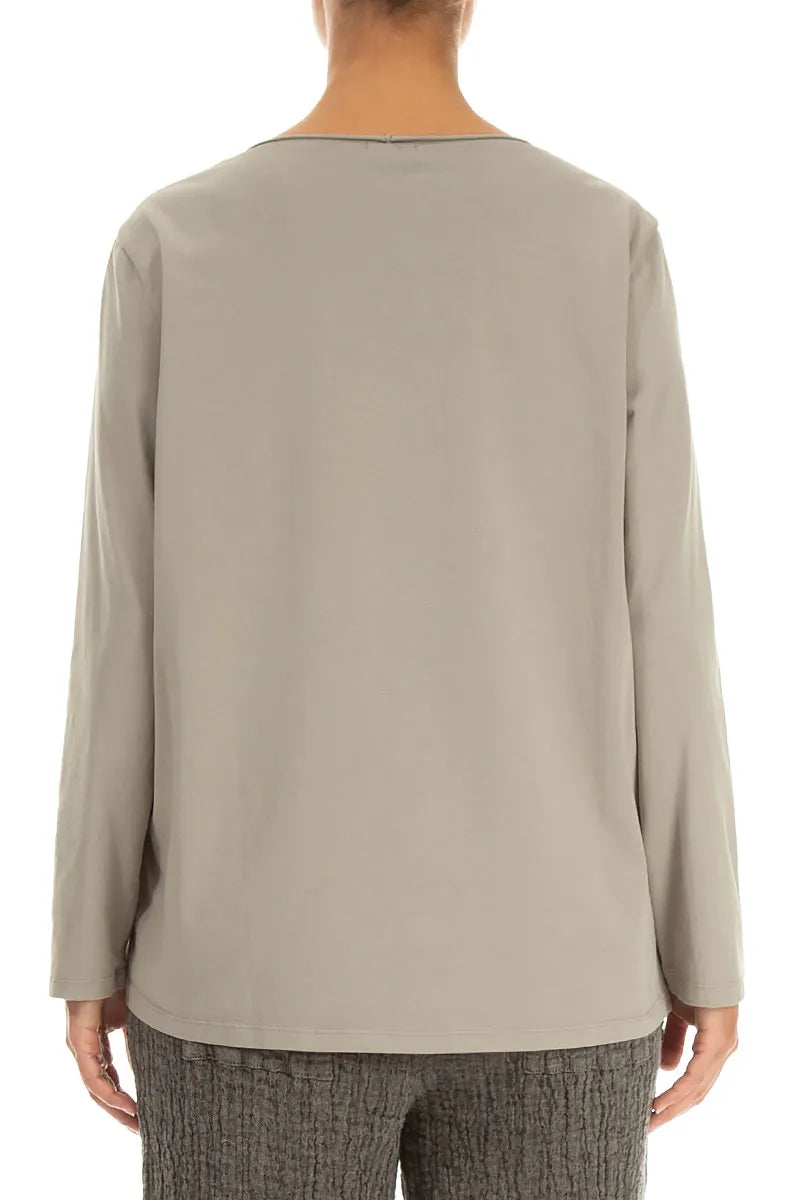 Relaxed Olive Cotton Blouse